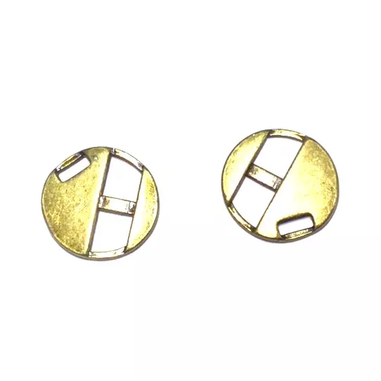  5Fermoirs  Boucle pour cuir 5mm pl argent ou 15 en pl or ou bronze - Bronze