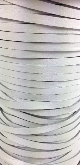 Cuir double face 5mm - Blanc