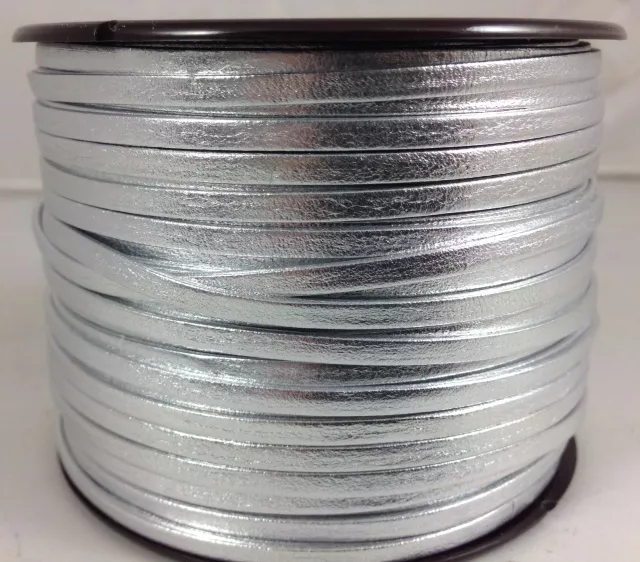 Cuir de chèvre 3mm doublé-NOUVELLES COULEURS - Argent