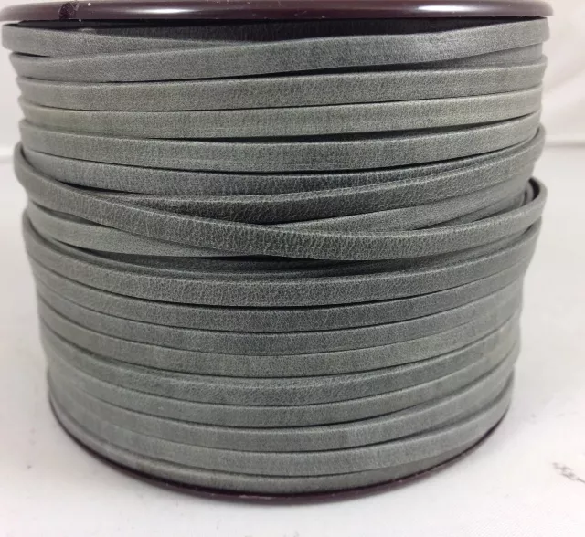 Cuir de chèvre 3mm doublé-NOUVELLES COULEURS - Gris