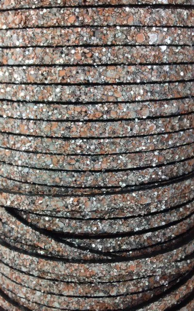 glitter cailloux 5mm - Orange