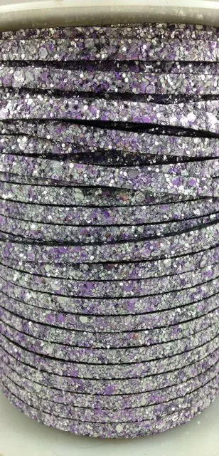 glitter cailloux 5mm - Lilas