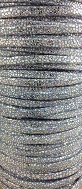 CIDIL5ZEUS, Agneau motif metalisé 5mm - Bleu