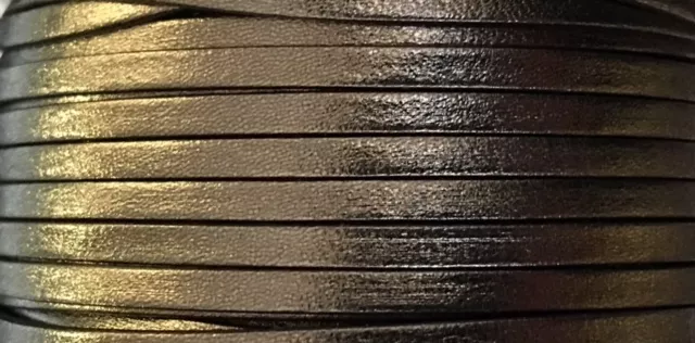 Cuir de chèvre 3mm doublé-NOUVELLES COULEURS - Bronze