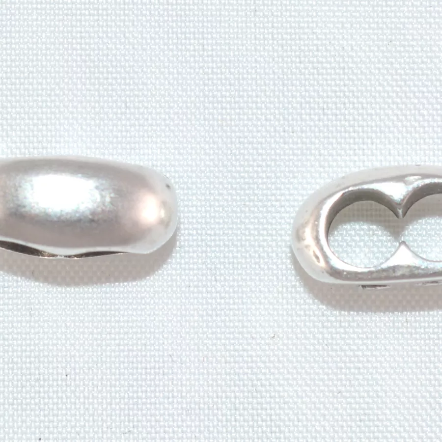 Passant double pour cuir rond 4mm