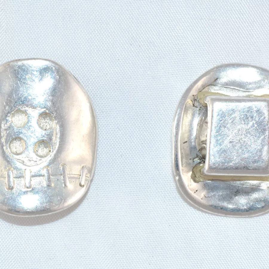 Passant bouton 10 mm pour cuir souple