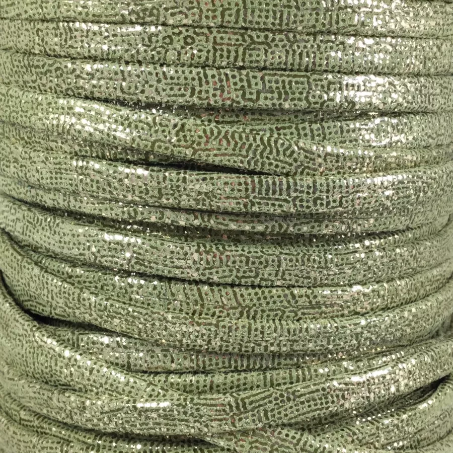 Cuir argenté exclusivité Idil en 5mm - Kaki