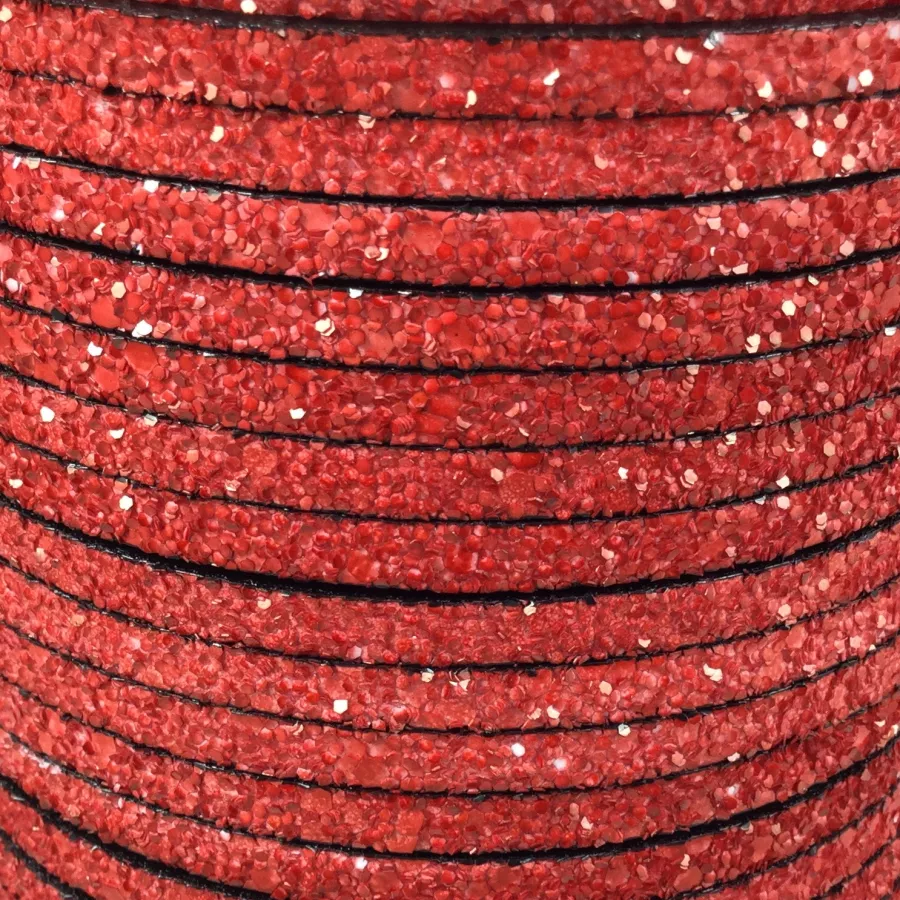 Glitter sablé 5mm. - Rouge