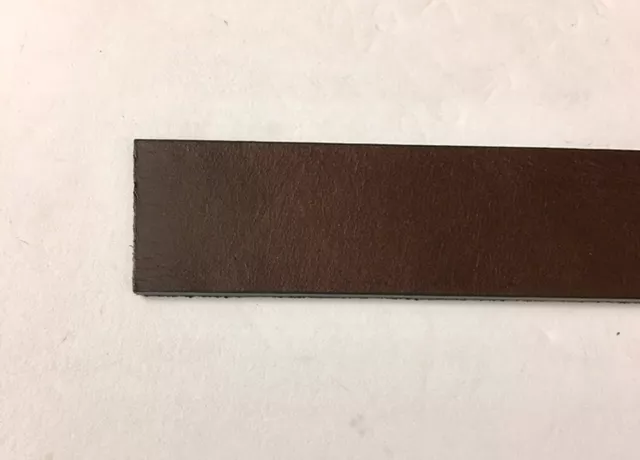 20 CM  de Cuir de veau en  20mm - Marron foncé