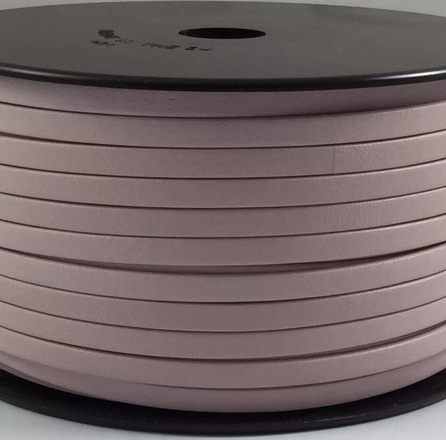 Cuir Chèvre - Plat - 5 mm - Rose pâle