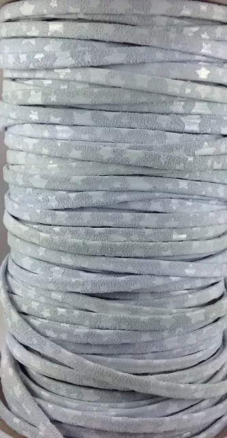 Cuir exclusivité 5mm star - Blanc perlé