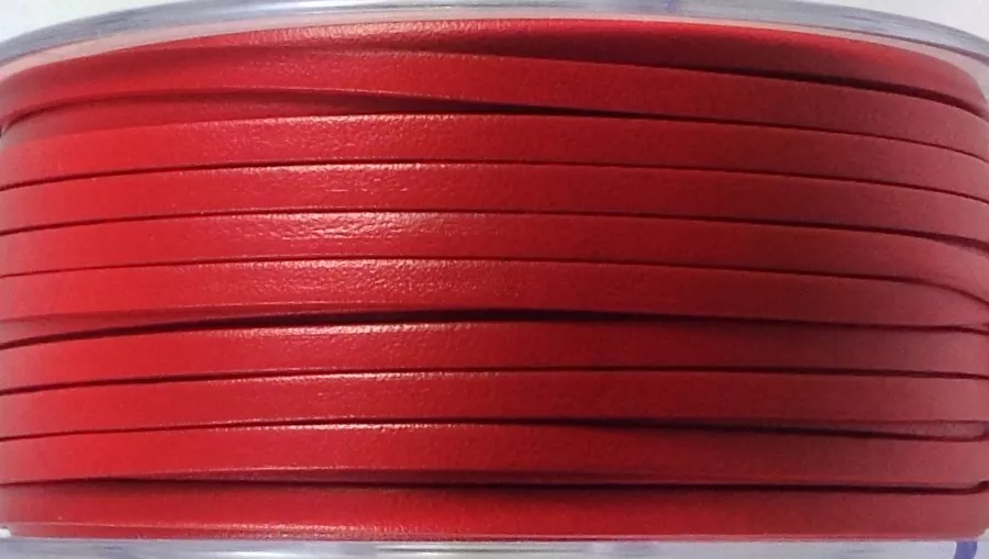 Cuir de chèvre 3mm doublé-NOUVELLES COULEURS - Rouge
