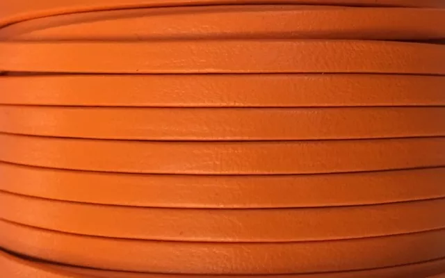Cuir de chèvre 3mm doublé-NOUVELLES COULEURS - Orange