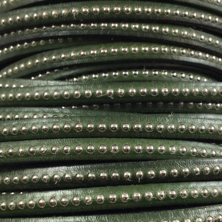 CUIR BILLES 6MM - Kaki
