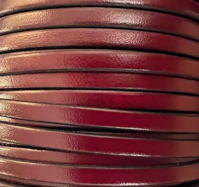 Cuir de veau 5mm-nouvelles couleurs - Rouge bordeaux