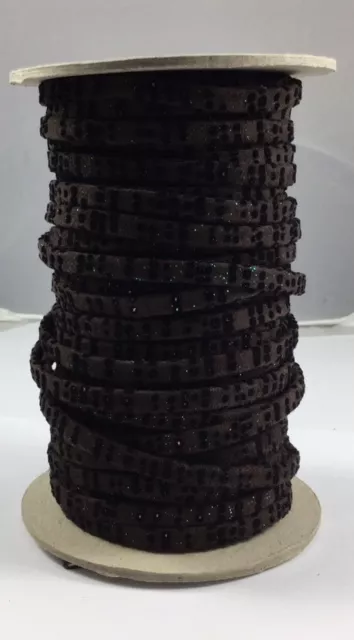 Cuir exclusivité Idil daim 5mm  motif télégramme  - Marron