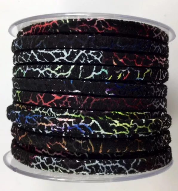 Cuir motif écaille 5mm haute couture - Mordoré