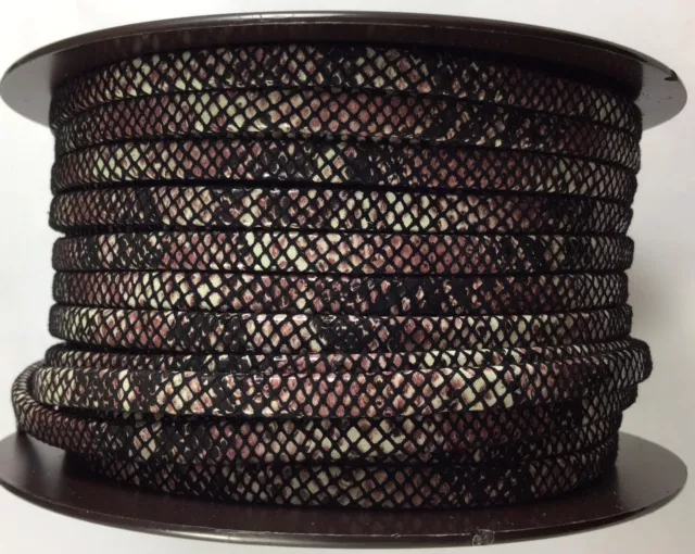 Cuir motif écaille 5mm haute couture - Rose