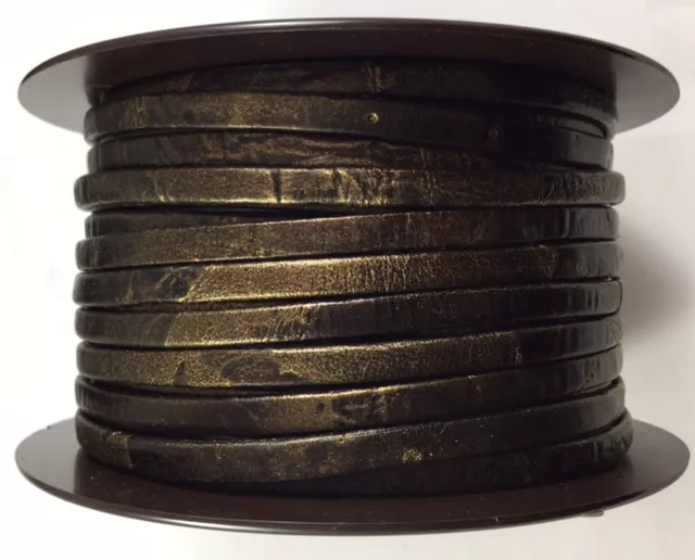 Cuir serie spéciales et limitées en 5mm TONS MARRON - Bronze