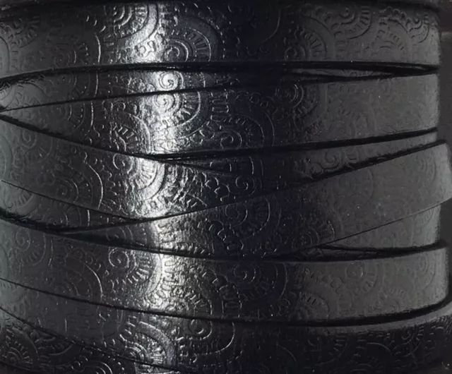 Cuir DE VEAU 10MM BLOMST - Noir