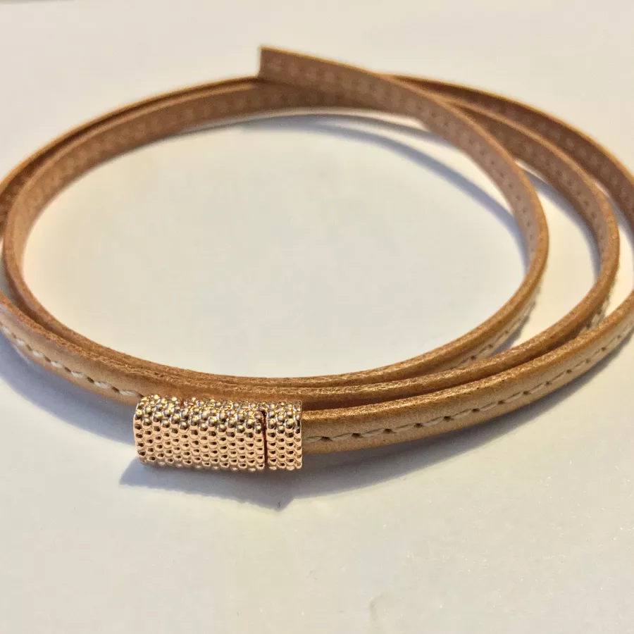 Fermoir aimanté 5x2 diamanté - Or