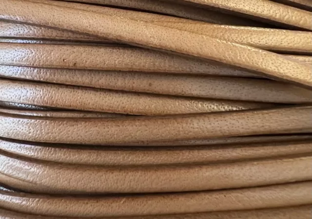 CUIR DE VEAU 5MM ITALIEN - nouvelles couleurs  - Naturel