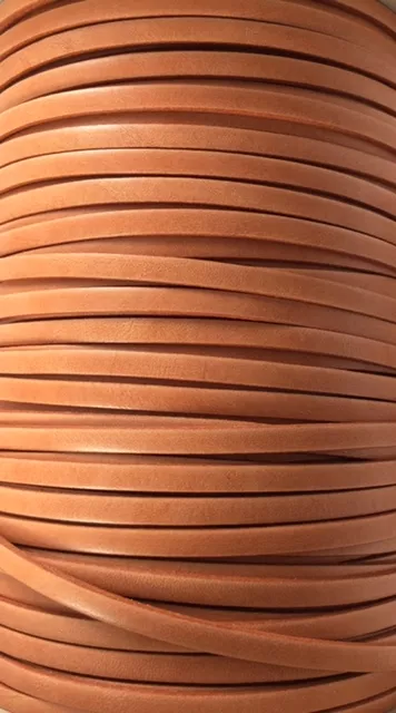 CUIR DE VEAU 5MM ITALIEN - nouvelles couleurs  - Naturel bruciato