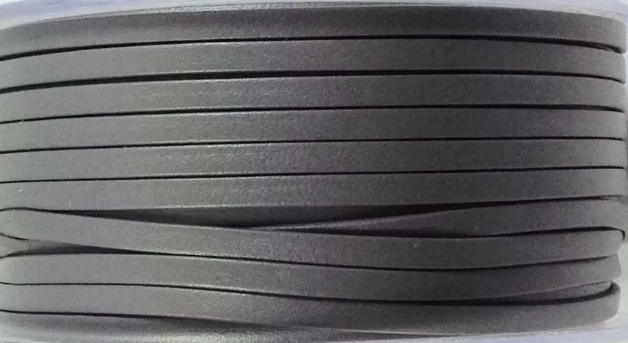 Cuir de chèvre 3mm doublé-NOUVELLES COULEURS - Gris foncé