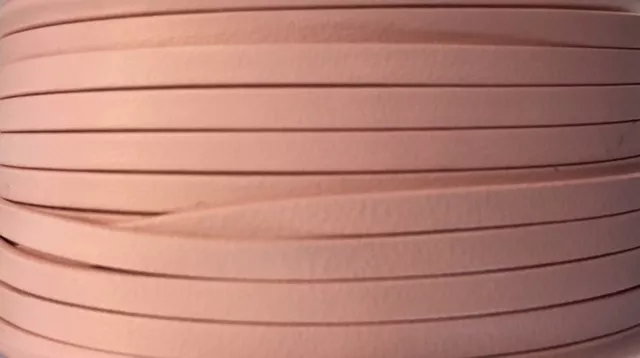 Cuir de chèvre 3mm doublé-NOUVELLES COULEURS - Rose clair