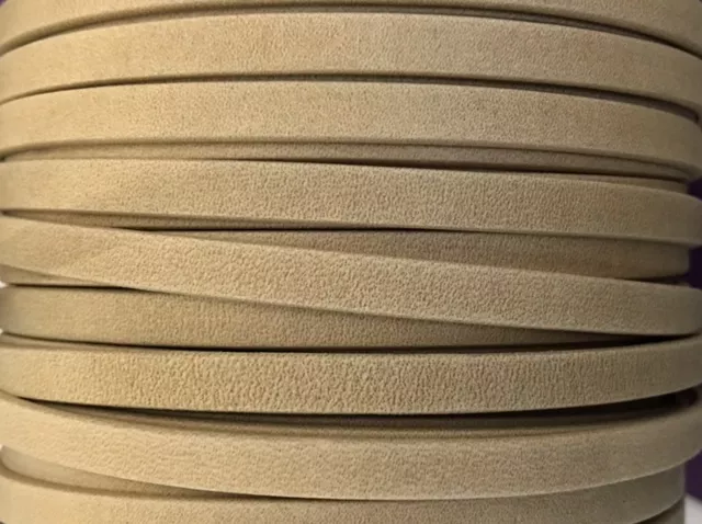 Cuir Chèvre - Plat - 5 mm - Beige claire