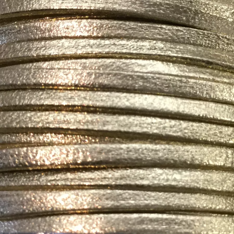 Cuir chevre 2mm doublé-20 nouvelles couleurs - Or