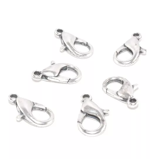 50 Mousquetons 12mm - Argent