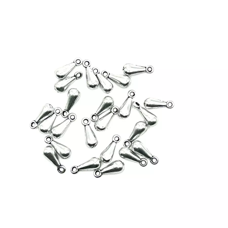 50 Pendants gouttes - Argent