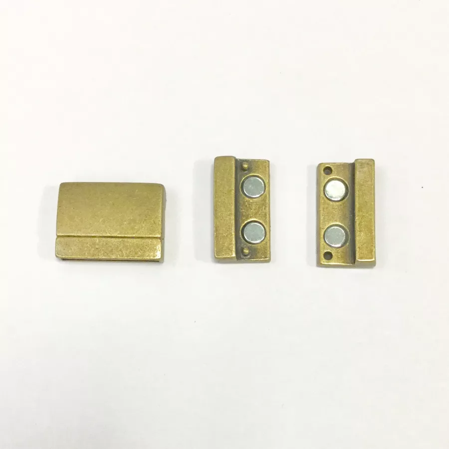 Fermoir aimanté en étain 25mm - Bronze