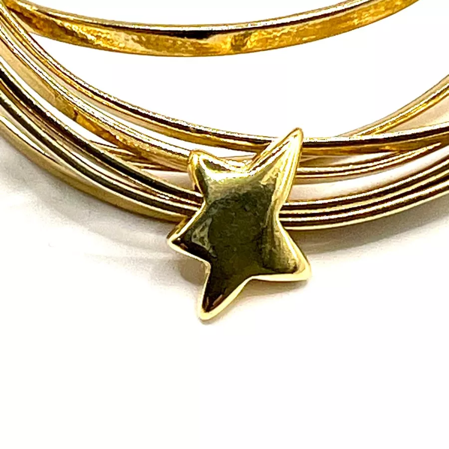 10 Intercalaires  traversant en etoile - Or