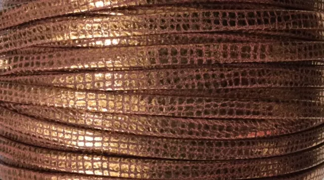 15 couleurs de Cuir 5 mm Balade ecossaise - Naturel