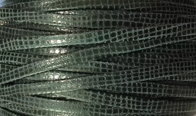 15 couleurs de Cuir 5 mm Balade ecossaise - Forest