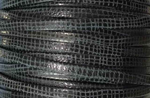 15 couleurs de Cuir 5 mm Balade ecossaise - Bleu