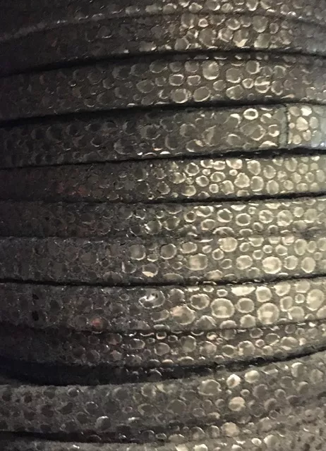 Cuir 5mm prim -nouvelles couleurs  - Noir