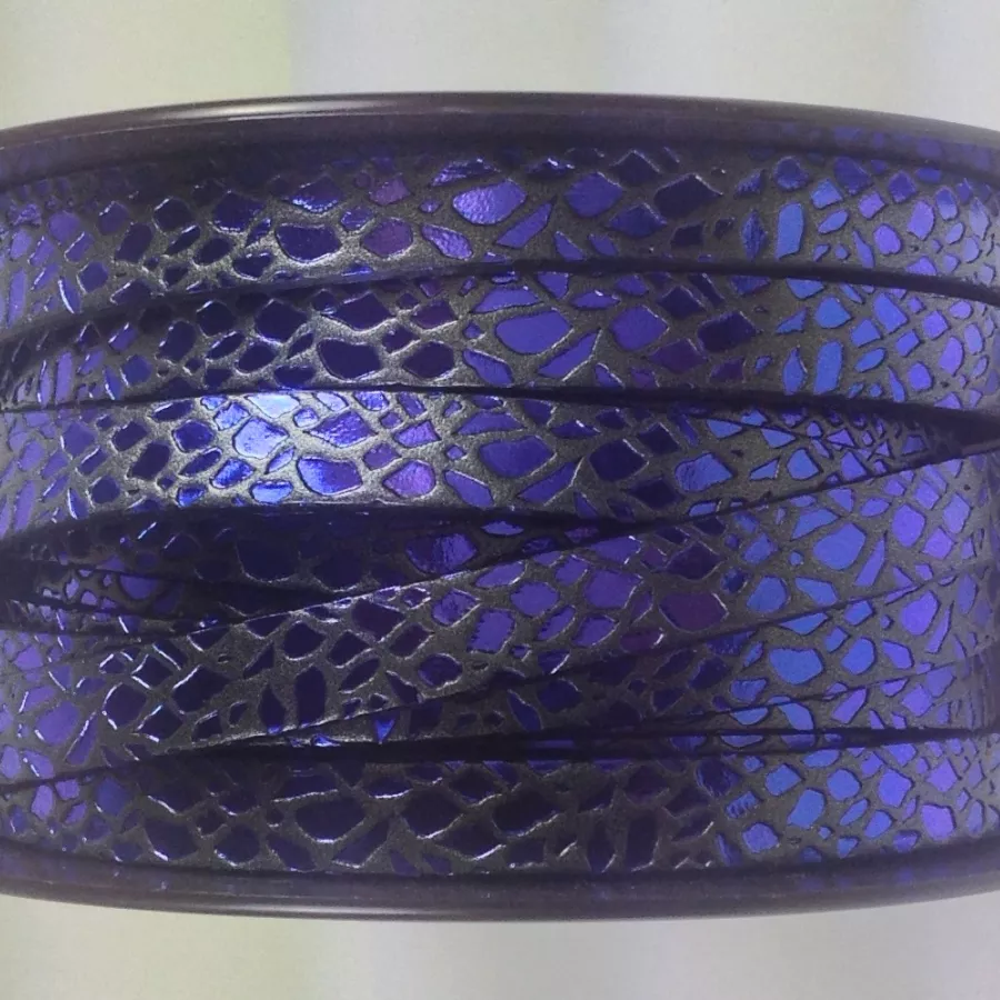 Cuir de veau motif spider 10mm-NOUVELLES COULEURS - Violet