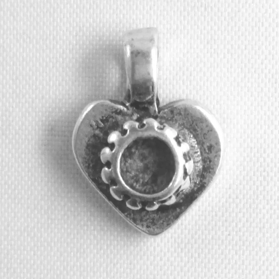 Pendant coeur à strasser