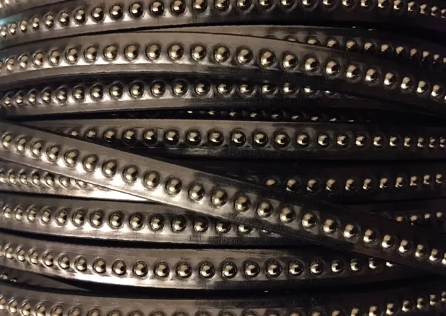 Cuir bille metalisé - Argent antique