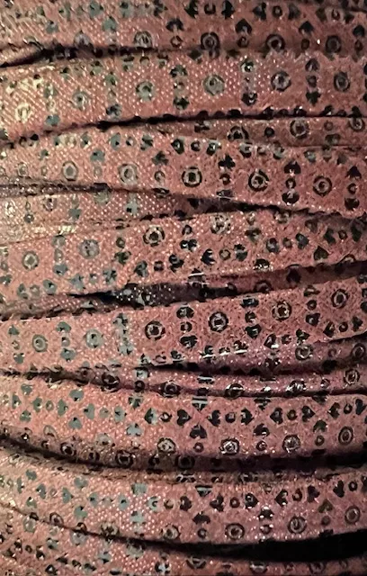 Cuir 5mm avec motif - Bordeaux