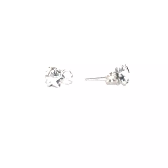 Boucles d'oreille à clous forme étoile - Argent