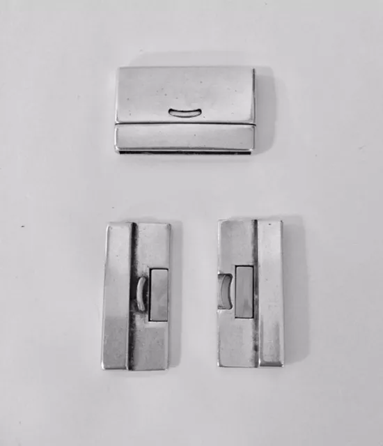 Fermoir aimanté sécurité en 40mm - Argent