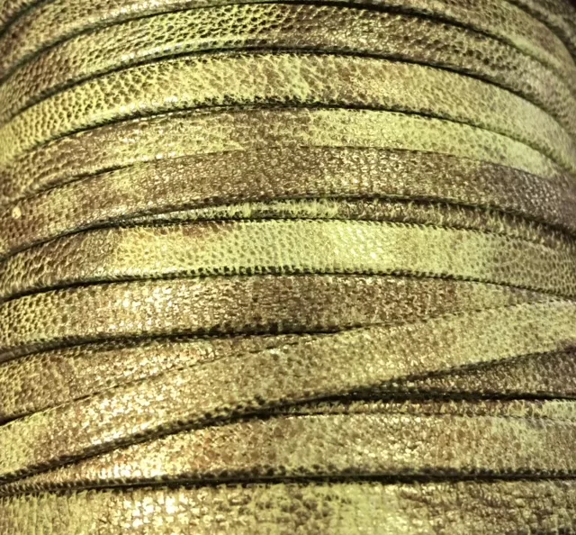 Cuir 5mm Ciré-NOUVELLES COULEURS - Vert