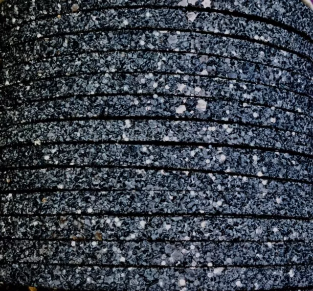 Glitter sablé 5mm. - Bleu marine