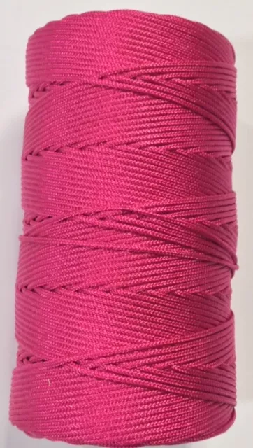 fils polyester pour macramé etc... - Fuchsia