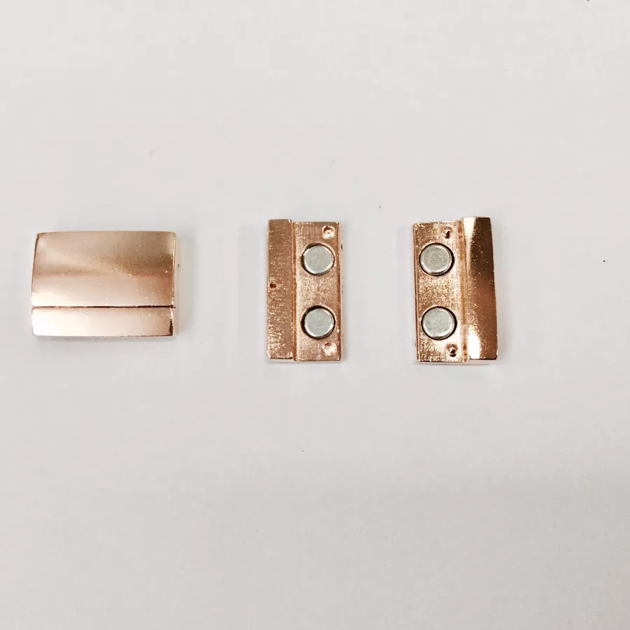 Fermoir aimanté en étain 25mm - Or