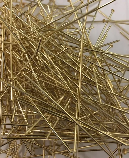 Clous 4mm FIN en laiton  plaqués en argent ou en doré - Or